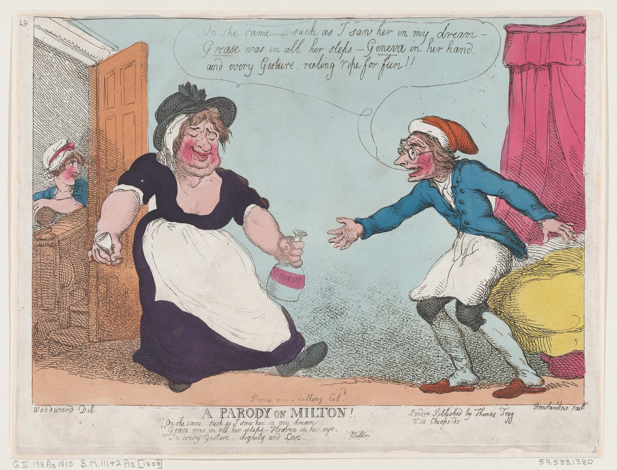 Parodie na Miltona, 1807., 1807. od Thomas Rowlandson