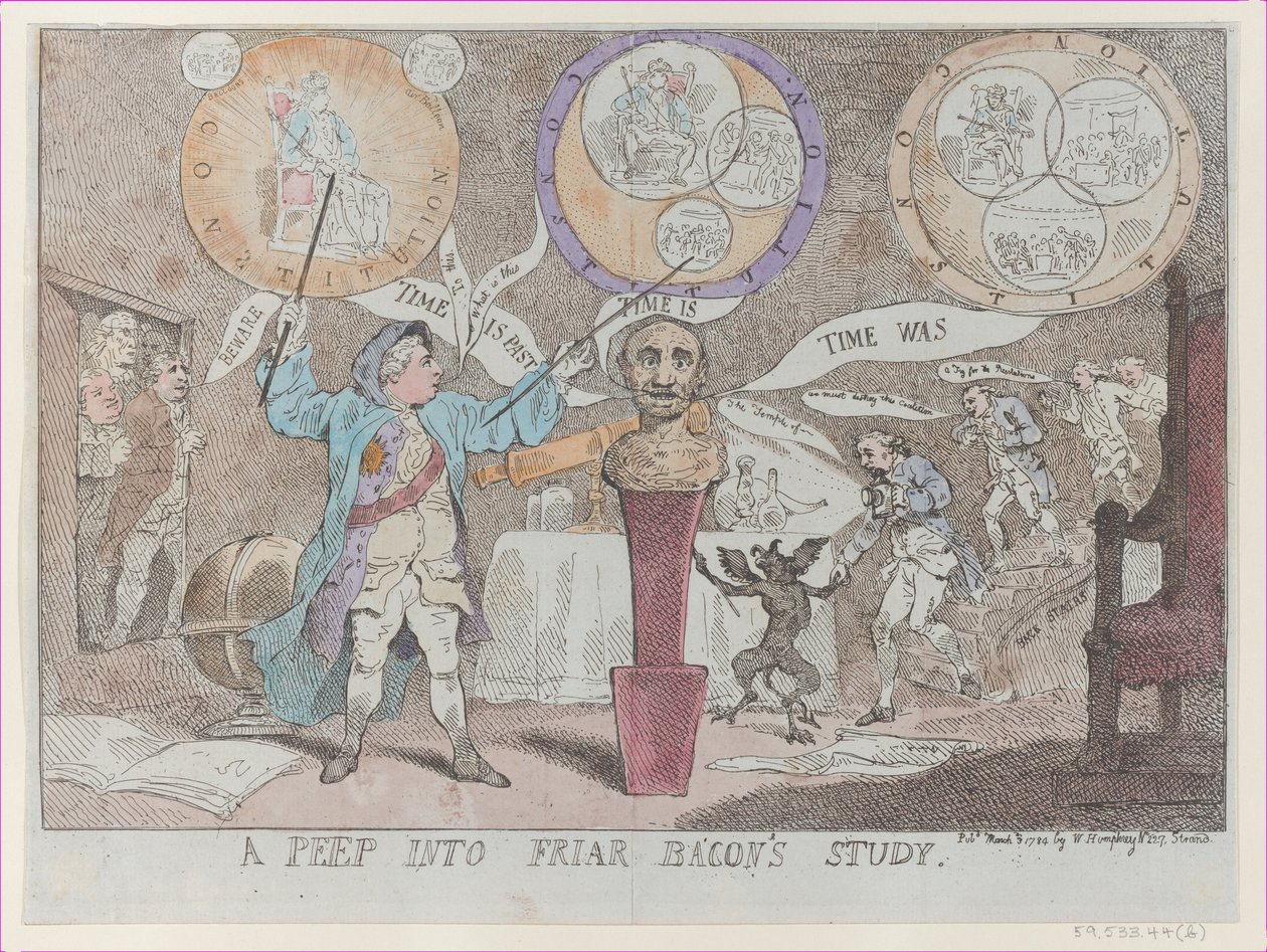 Nahlédnutí do studie Friara Bacona, 3. března 1784, 3. března 1784. od Thomas Rowlandson