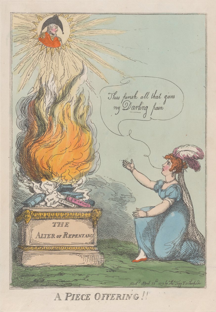 Kusová nabídka!! Memoáry, život, dopisy atd. M. A. Clarke, 22. dubna 1809, 22. dubna 1809. od Thomas Rowlandson