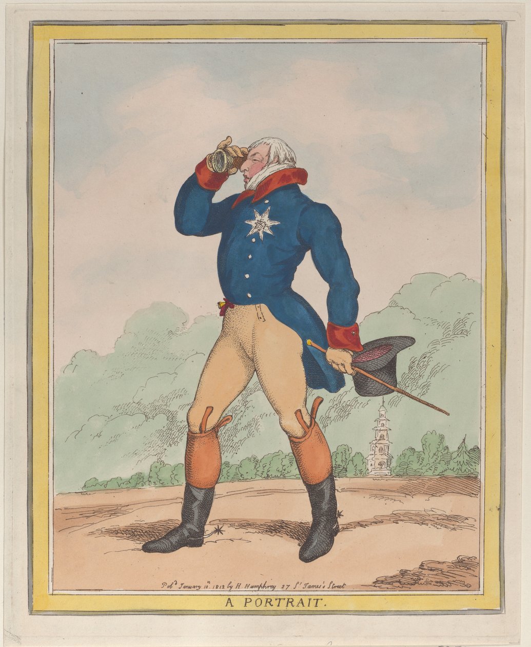 Portrét vévody z Cumberlandu, 10. ledna 1812, 10. ledna 1812. od Thomas Rowlandson