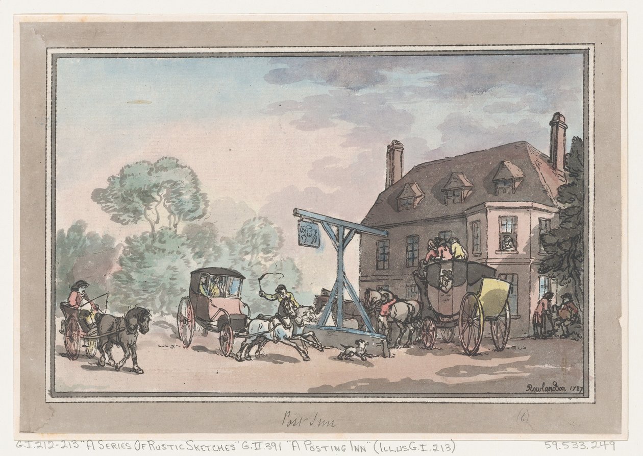 A Posting Inn, 1787., 1787. od Thomas Rowlandson