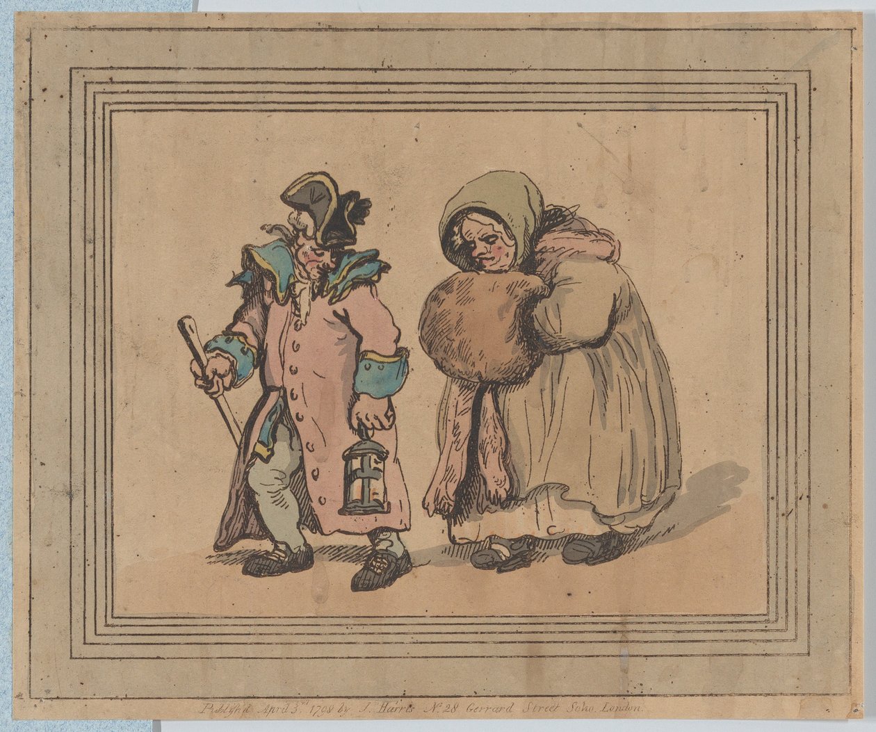 Návrat z návštěvy, 3. dubna 1798, 3. dubna 1798. od Thomas Rowlandson