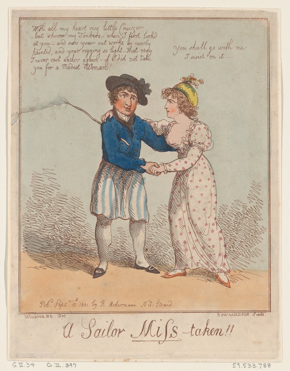 A Sailor Miss-takeen!!, 12. září 1801, 12. září 1801. od Thomas Rowlandson