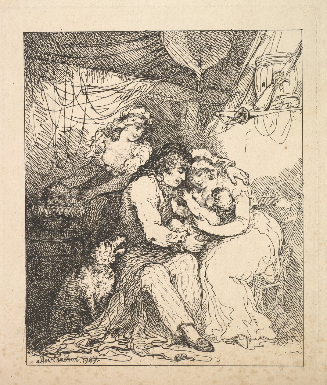 Rodina námořníka od Thomas Rowlandson