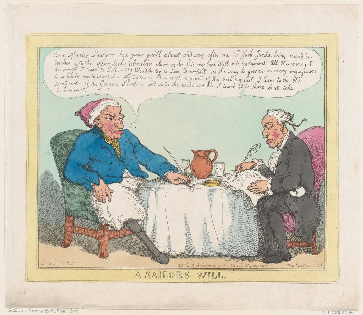 Námořnická vůle, 25. května 1805, 25. května 1805. od Thomas Rowlandson