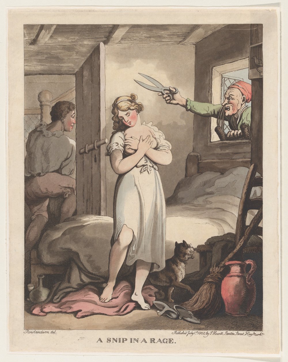 Snip in a Rage, 1. července 1802, 1. července 1802. od Thomas Rowlandson