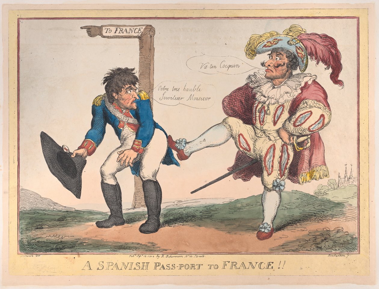 Španělský průsmyk do Francie!!, 12. září 1808, 12. září 1808. od Thomas Rowlandson