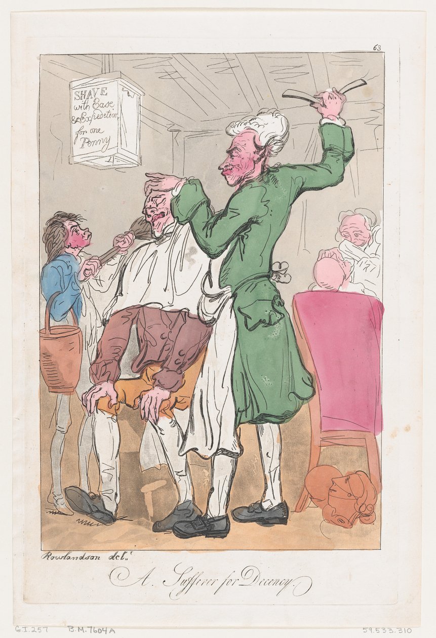 A Sufferer for Decency, 20. června 1789, 20. června 1789. od Thomas Rowlandson