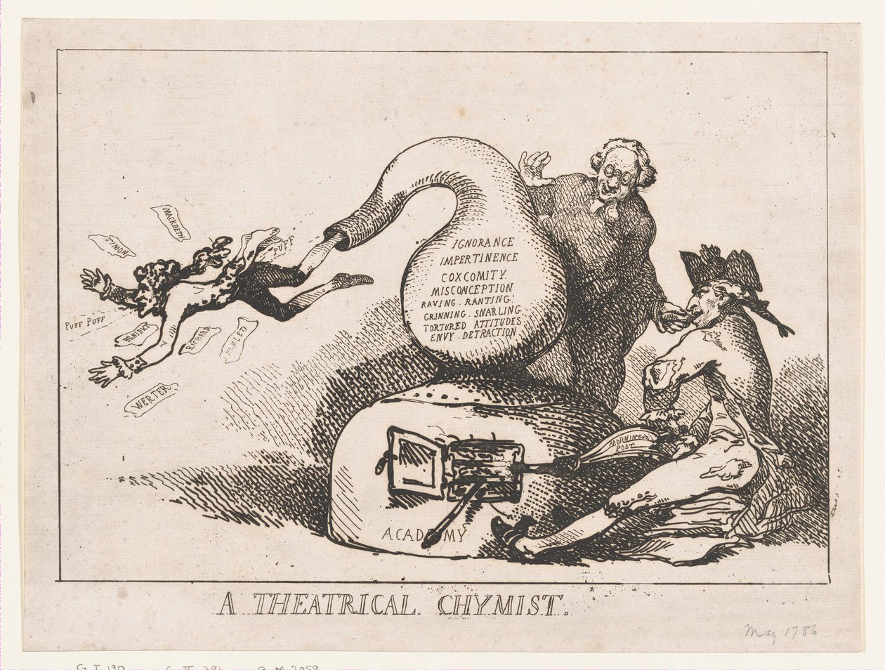 Divadelní chymista, květen 1786, květen 1786. od Thomas Rowlandson