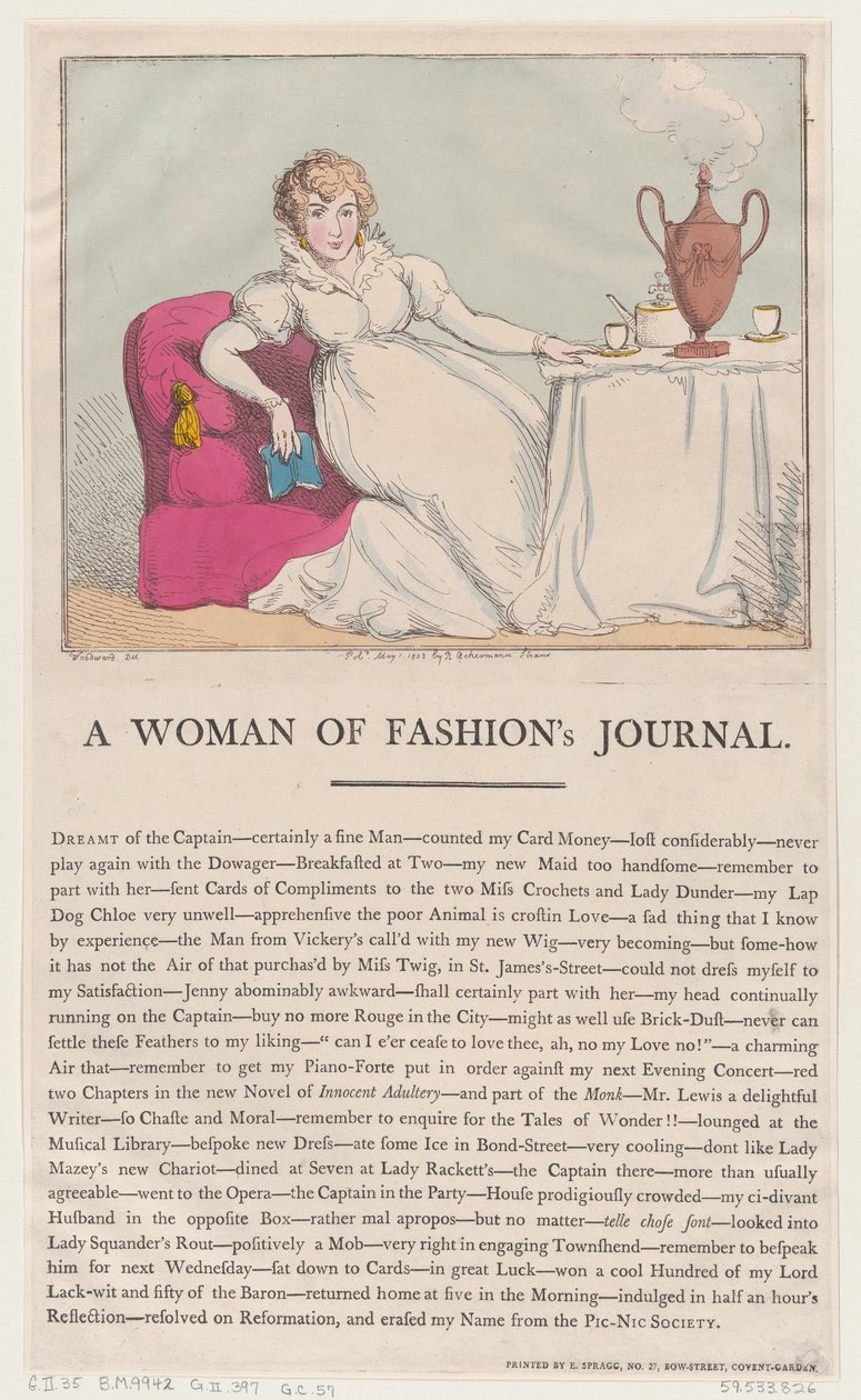 Žurnál ženy módy, 1. května 1802, 1. května 1802. od Thomas Rowlandson