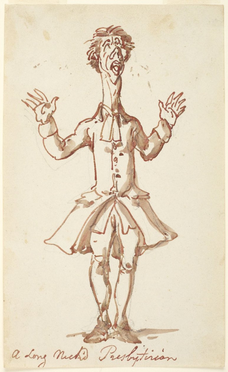 Presbyterián s dlouhým krkem od Thomas Rowlandson