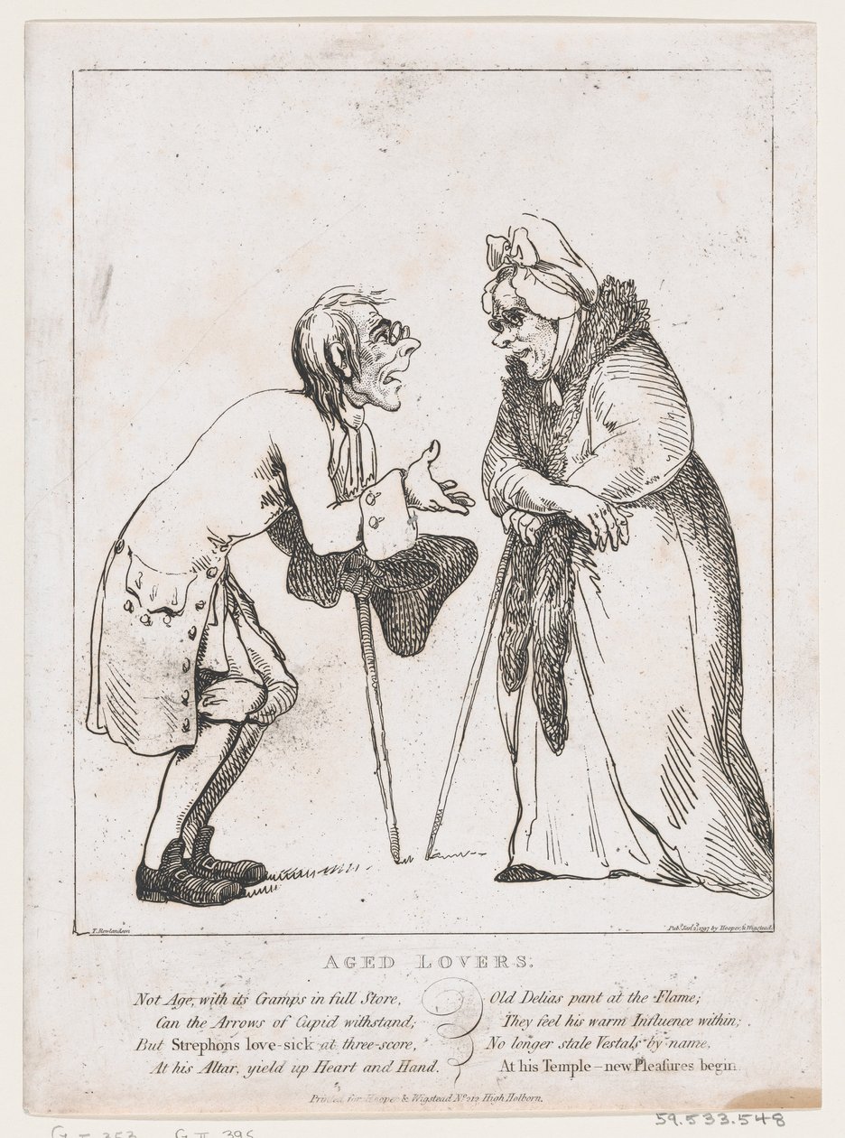 Starší milenci, 2. ledna 1797, 2. ledna 1797. od Thomas Rowlandson