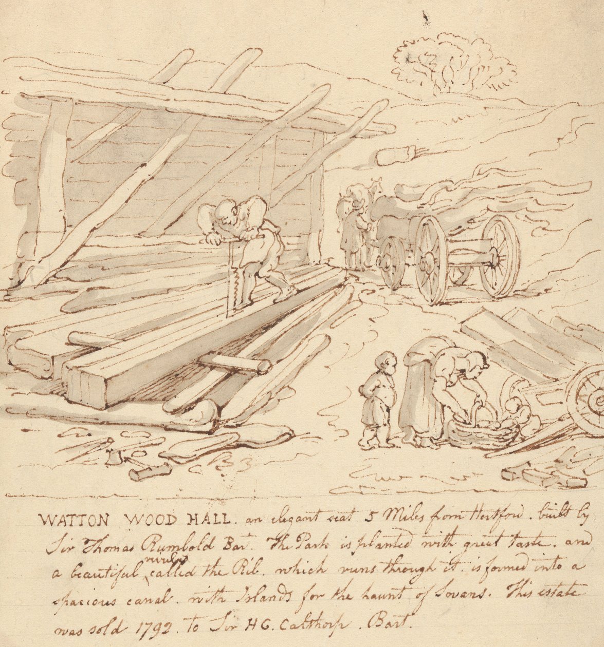 Návrh obalu alba od Thomas Rowlandson