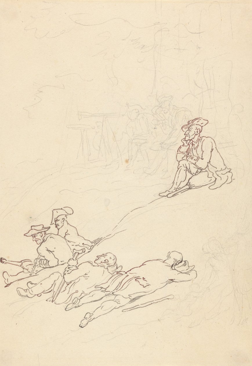 Losování o album od Thomas Rowlandson