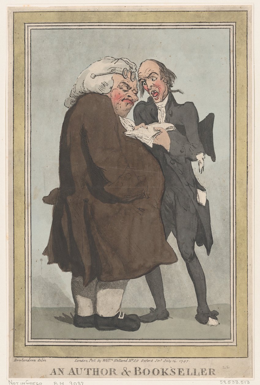An Author & Bookseller, 14. července 1797, 14. července 1797. od Thomas Rowlandson