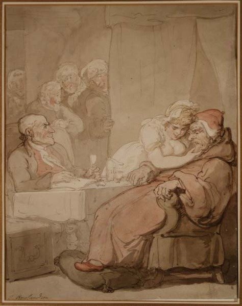 Oko na vůli (pero a inkoust, akvarel) od Thomas Rowlandson
