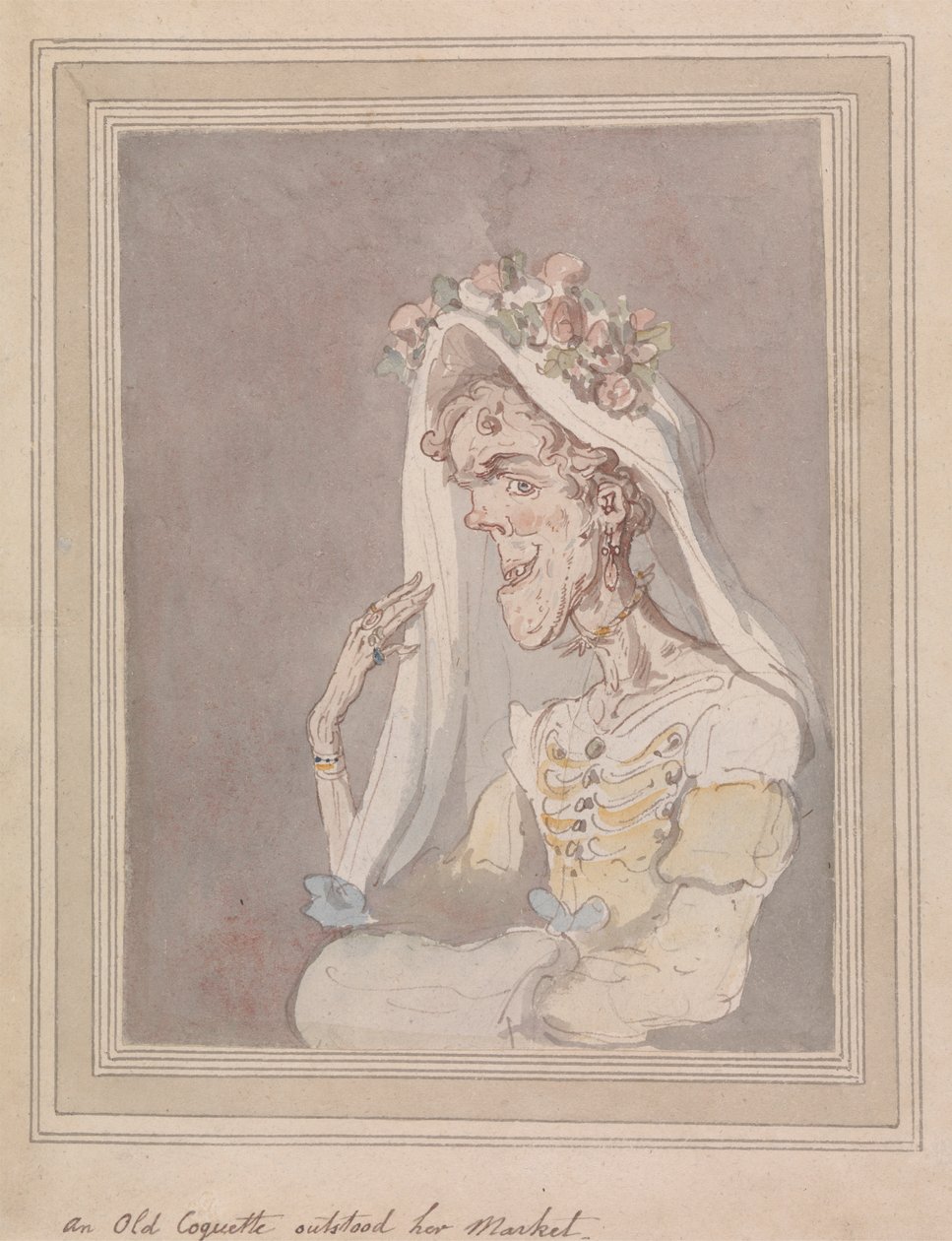 Stará koketa předstihla její trh od Thomas Rowlandson