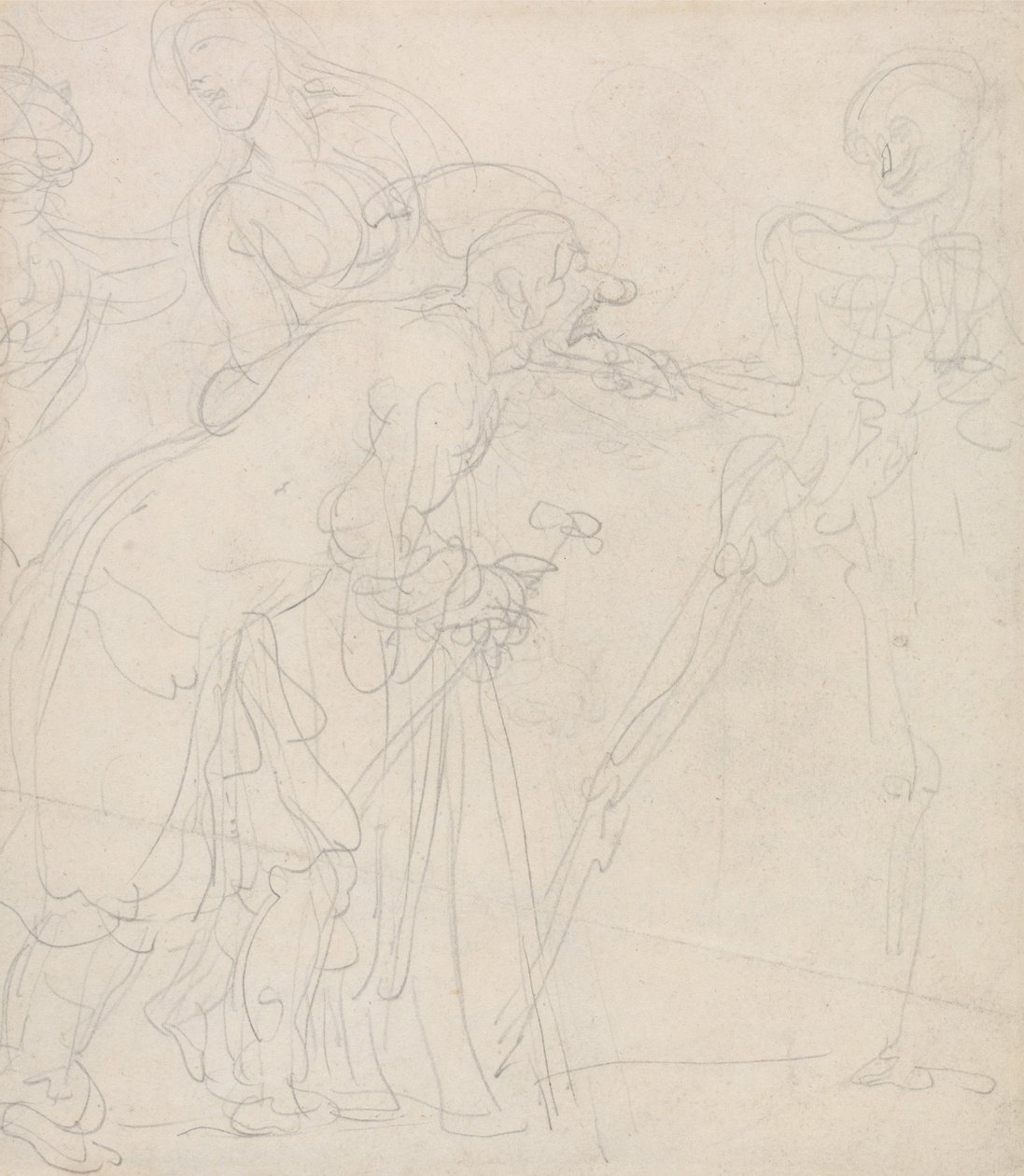 Stařec, s nímž si smrt pohrává od Thomas Rowlandson