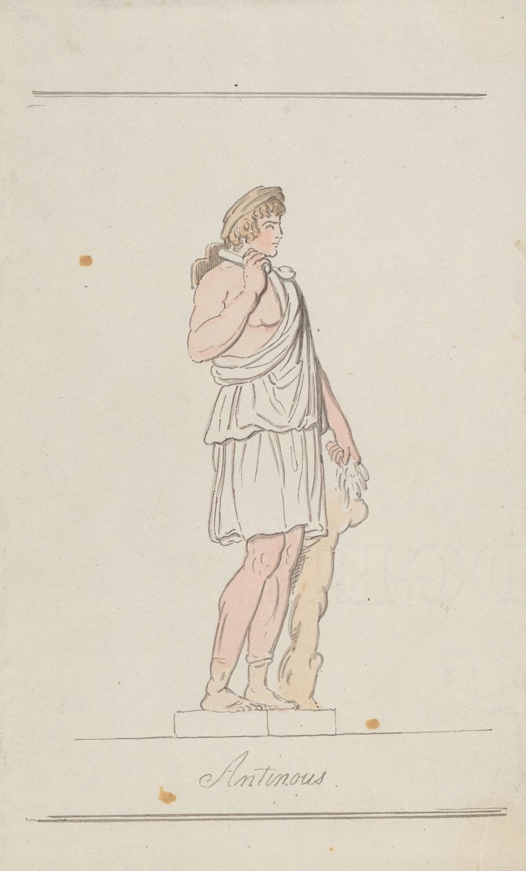 Antinous jako Aristaeus od Thomas Rowlandson