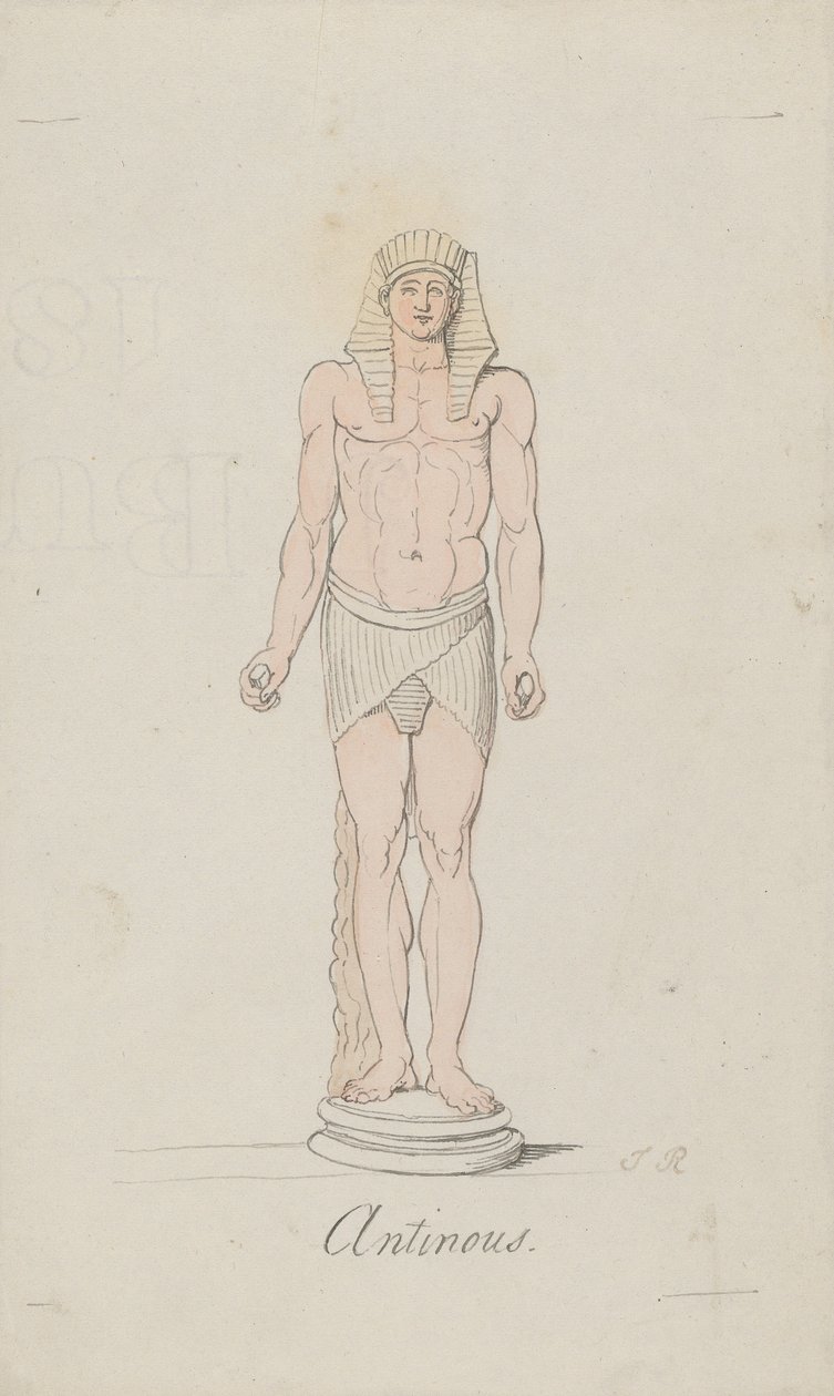 Antinous jako Osiris od Thomas Rowlandson