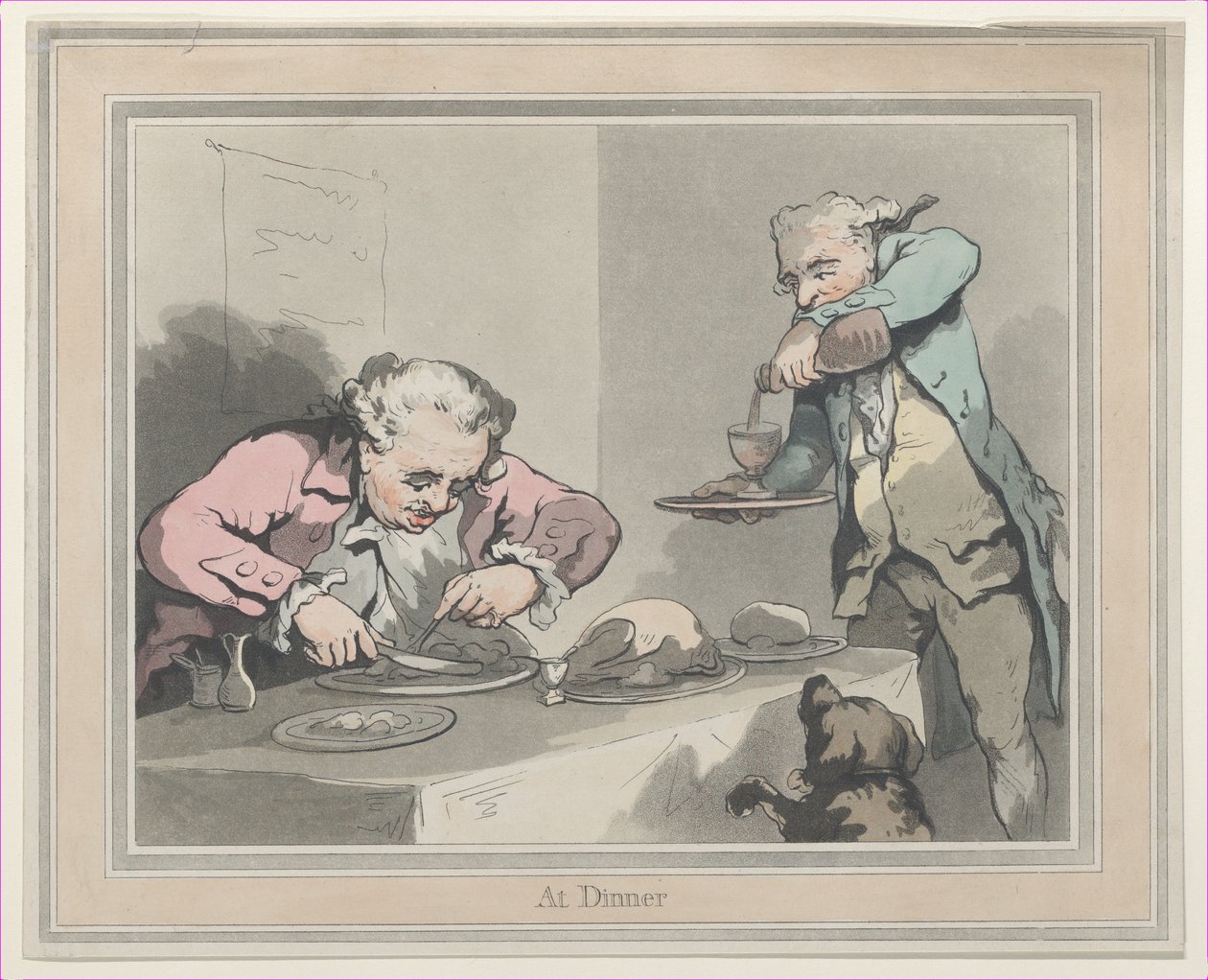 Na večeři, 1790, 1790. od Thomas Rowlandson