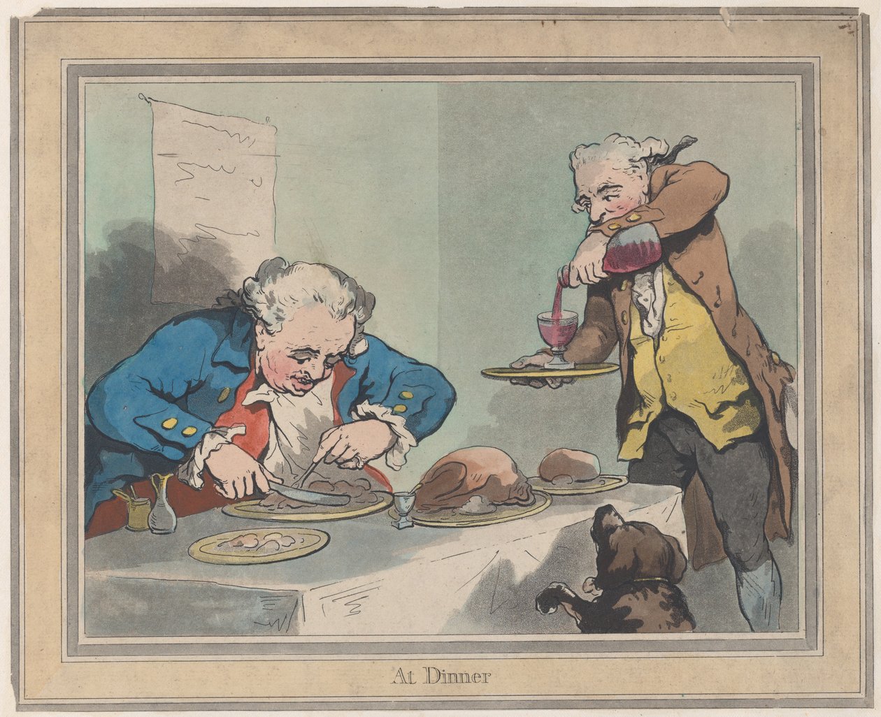 Na večeři, 5. listopadu 1792, 5. listopadu 1792. od Thomas Rowlandson