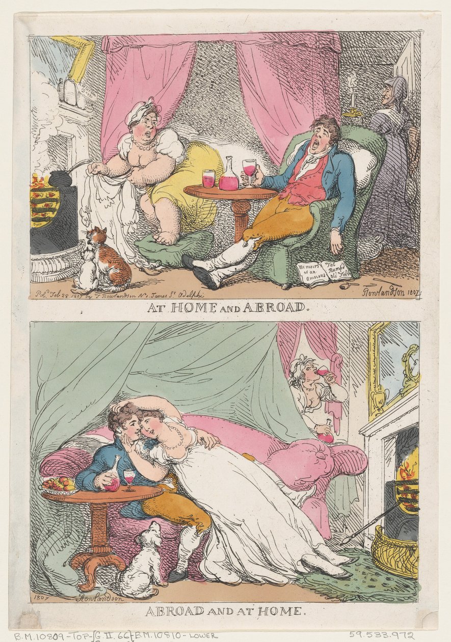 Doma a v cizině, v cizině a doma, 28. února 1807., 28. února 1807. od Thomas Rowlandson