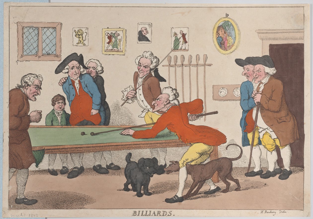 Kulečník, 1. března 1803, 1. března 1803. od Thomas Rowlandson