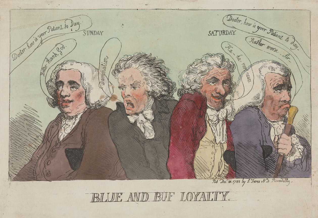 Věrnost Blue a Buf od Thomas Rowlandson