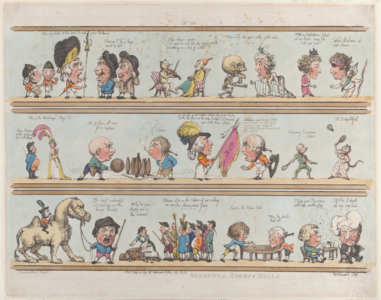 Hranice pro pokoje a sály, deska 10, 10. července 1799, 10. července 1799. od Thomas Rowlandson