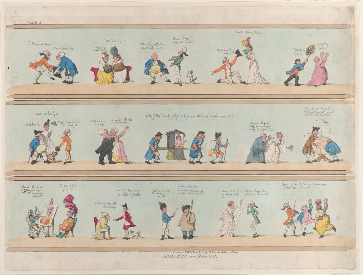 Hranice pro pokoje, deska 2, 25. března 1799., 25. března 1799. od Thomas Rowlandson