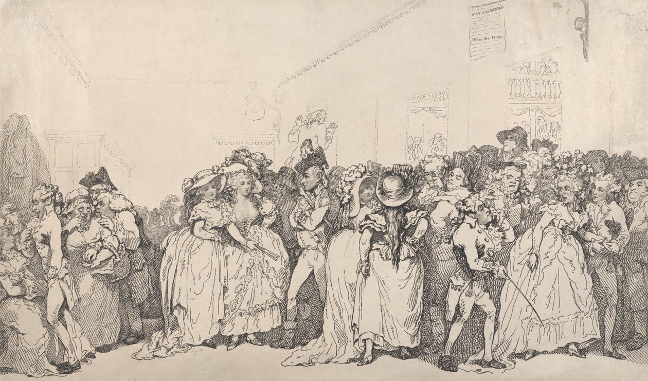 Lehátka do vstupní haly od Thomas Rowlandson