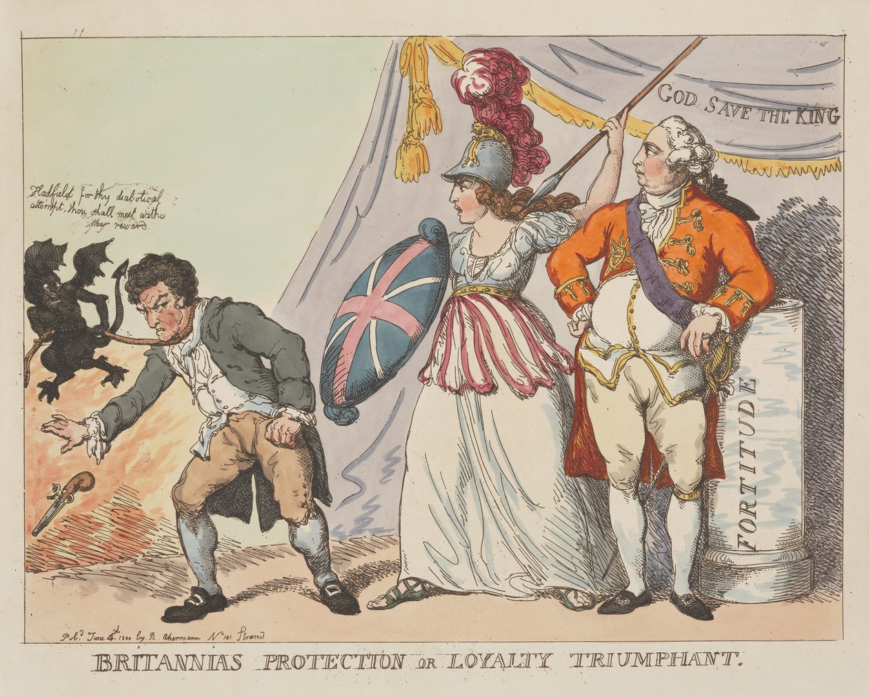 Británie pod ochranou, aneb Vítězství loajality od Thomas Rowlandson