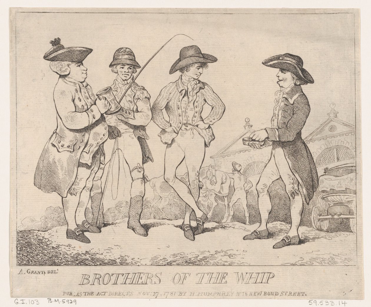 Bratři biče, 27. listopadu 1781., 27. listopadu 1781. od Thomas Rowlandson