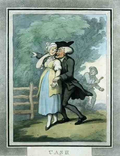 Hotovost, hospoda. od Rudolfa Ackermanna od Thomas Rowlandson