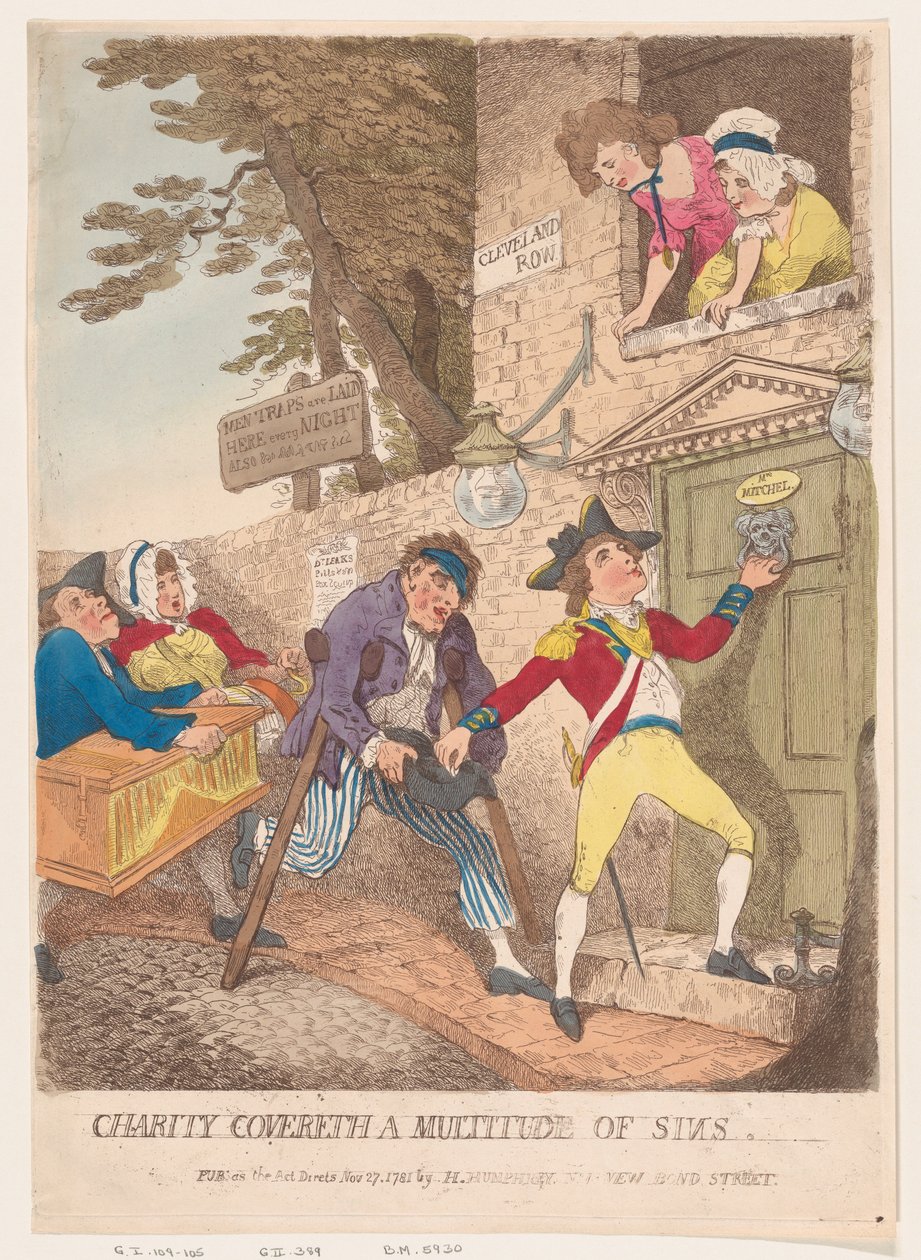 Charity Covereth a Multitude of Sins, 27. listopadu 1781, 27. listopadu 1781. od Thomas Rowlandson