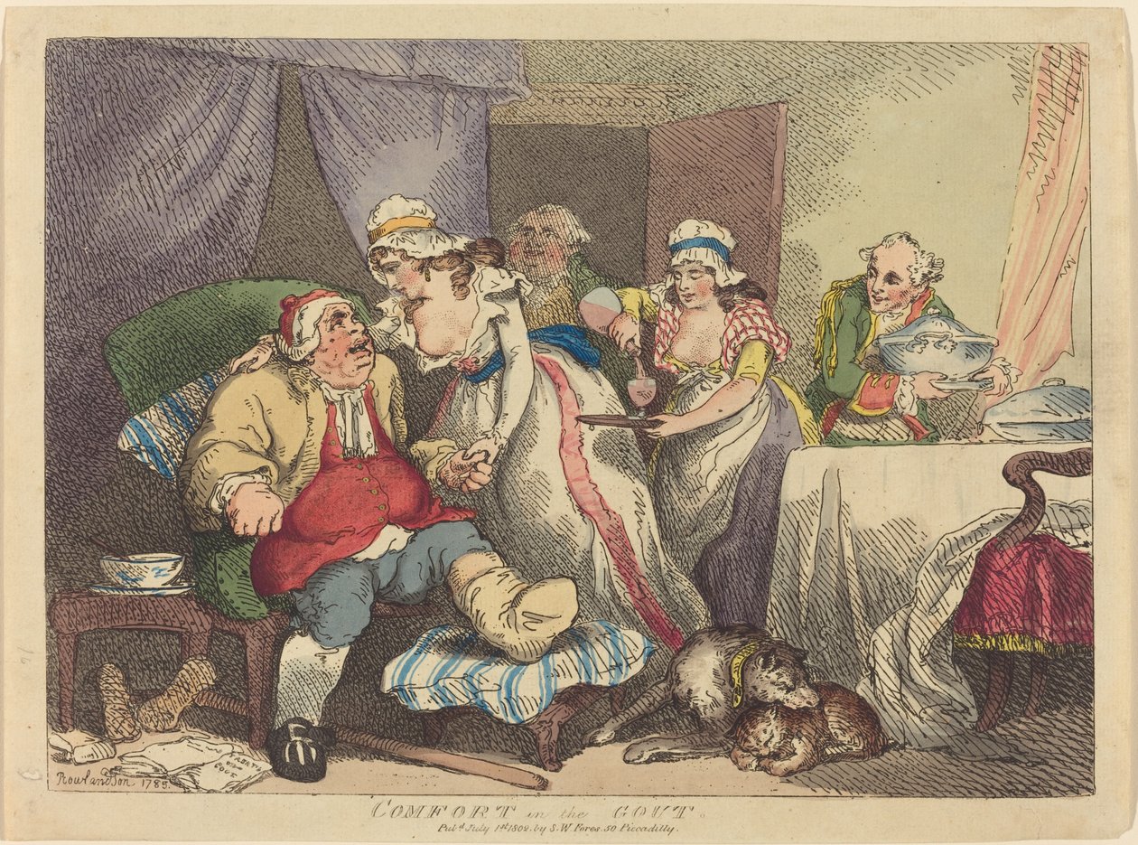 Pohodlí při dně od Thomas Rowlandson