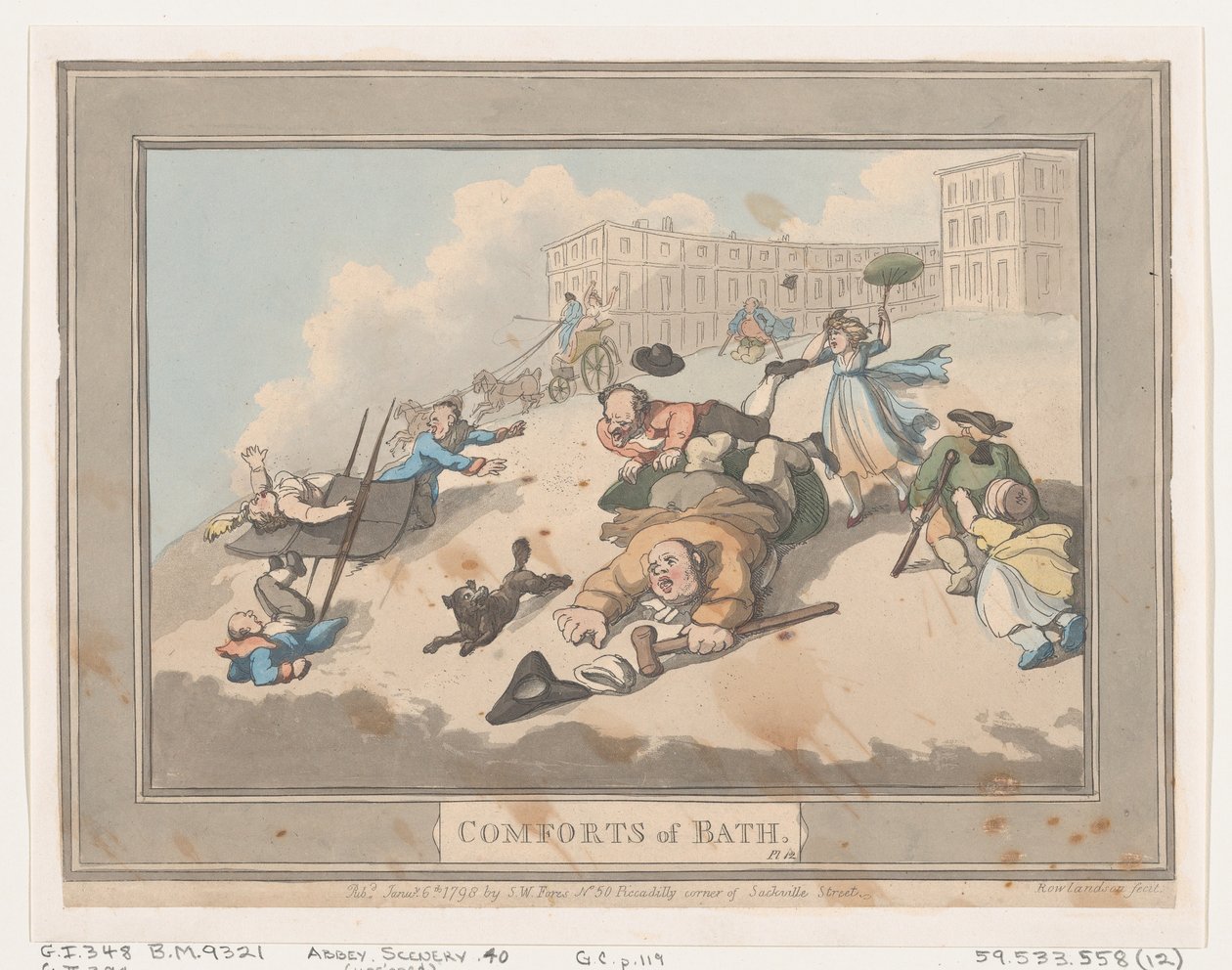 Comforts of Bath, Talíř 12, 6. ledna 1798, 6. ledna 1798. od Thomas Rowlandson