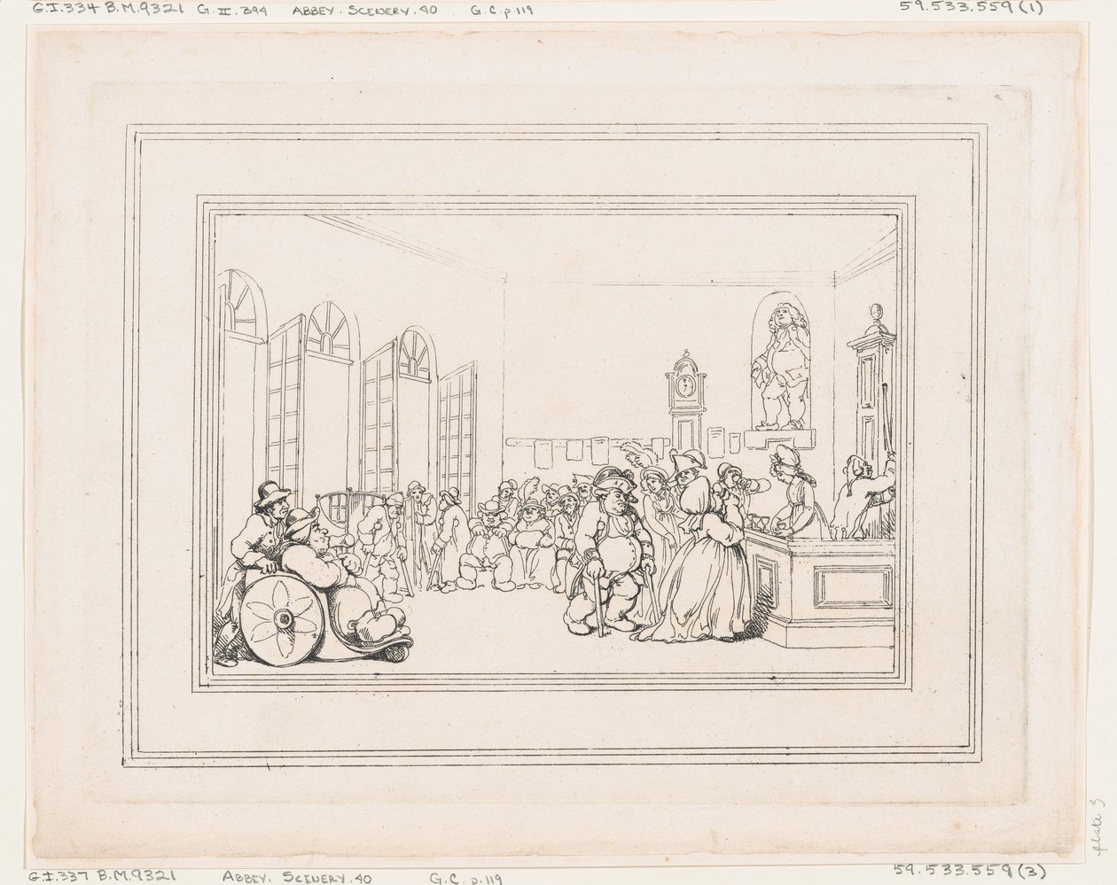 Comforts of Bath, deska 3, 6. ledna 1798, 6. ledna 1798. od Thomas Rowlandson
