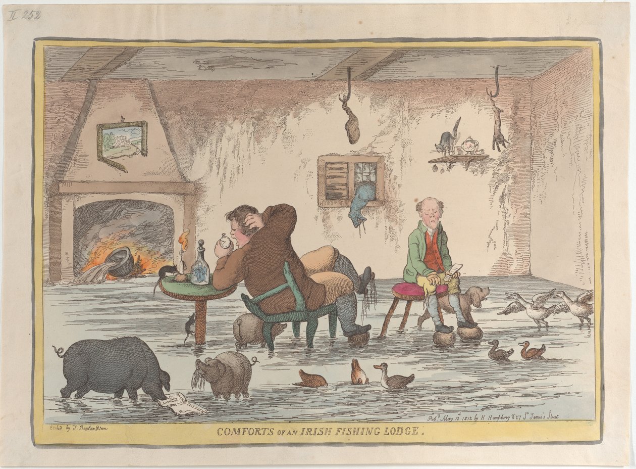 Pohodlí irské rybářské chaty, 12. května 1812, 12. května 1812. od Thomas Rowlandson