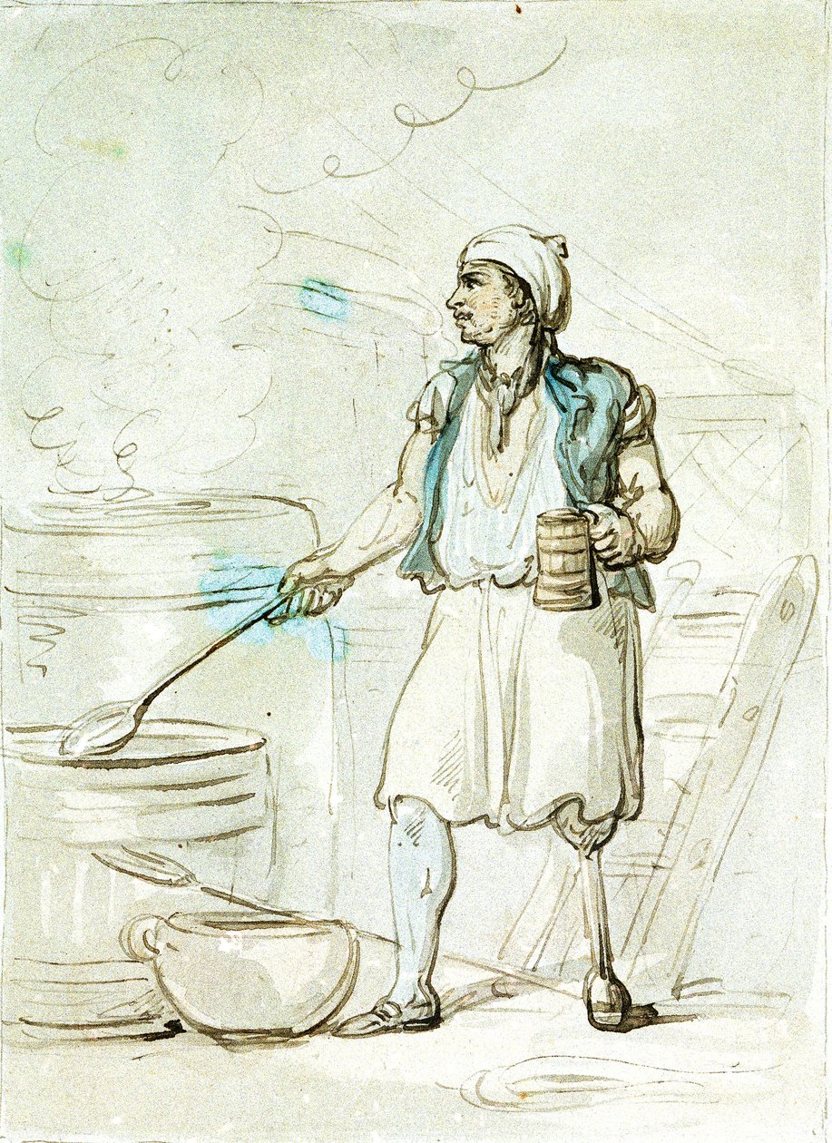 Kuchařův kolega od Thomas Rowlandson