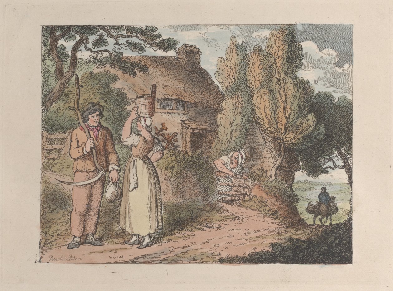 Cornwall, pozorovatel od Thomas Rowlandson