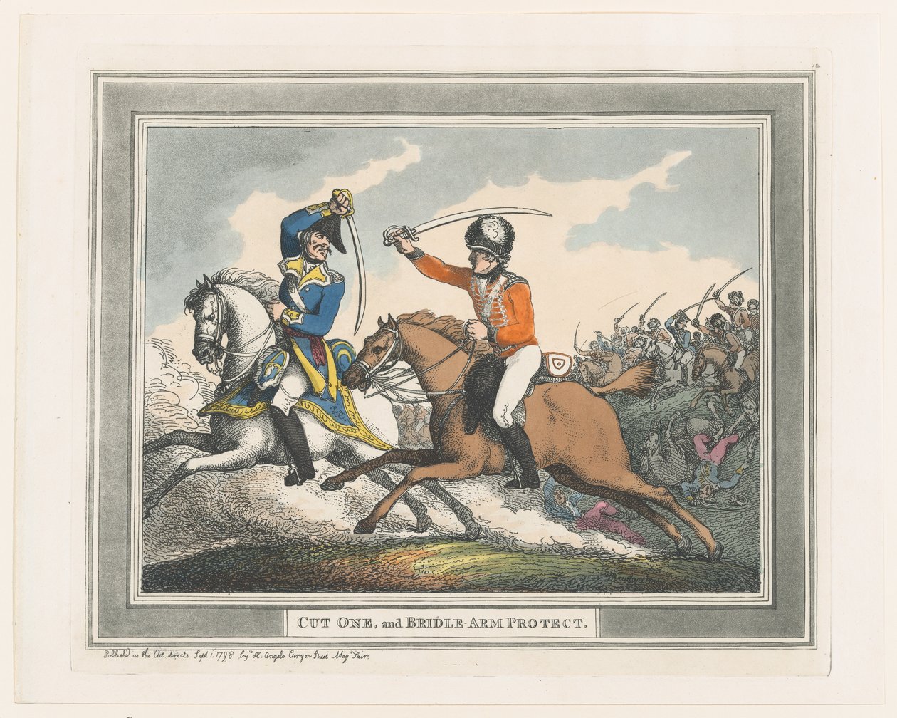 Cut One and Bridle Arm Protect, 1. září 1798, 1. září 1798. od Thomas Rowlandson