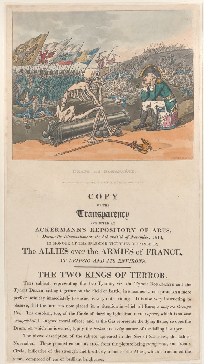 Smrt a Bonaparte, Dva králové teroru, 1. ledna 1814, 1. ledna 1814. od Thomas Rowlandson