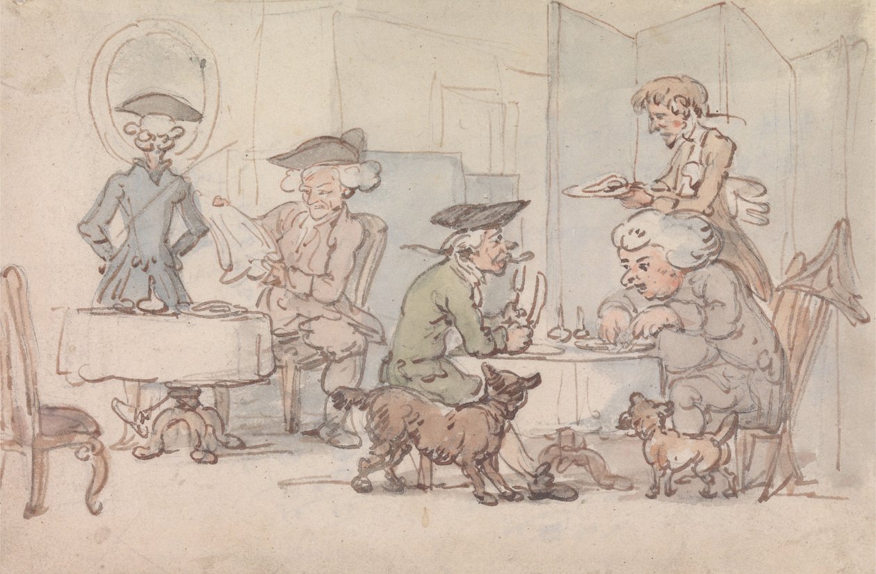 Hosté v „Chop Shopu“ od Thomas Rowlandson