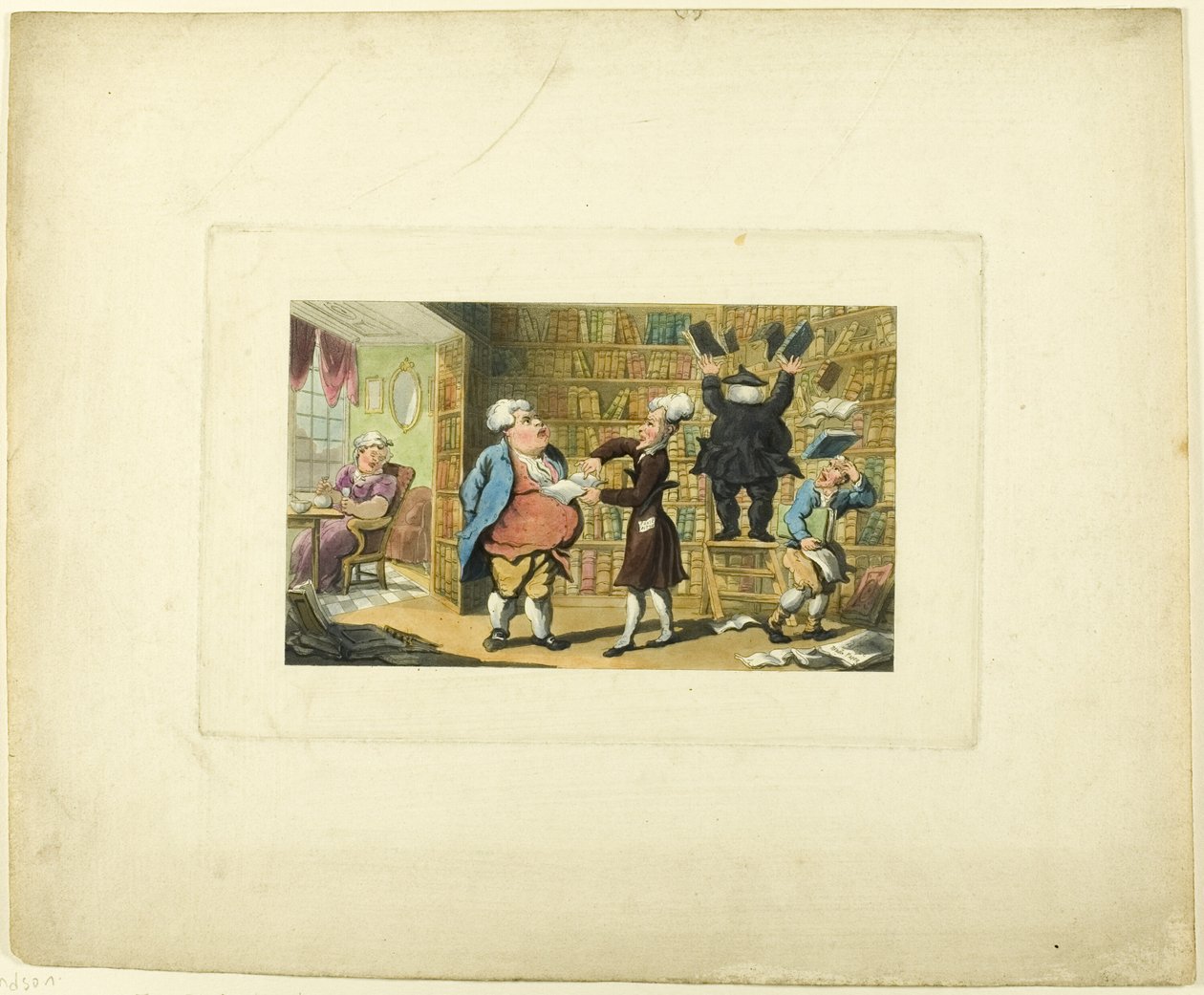 Doctor Syntax and the Book Seller, z The Tour of Doctor Syntax od Thomas Rowlandson