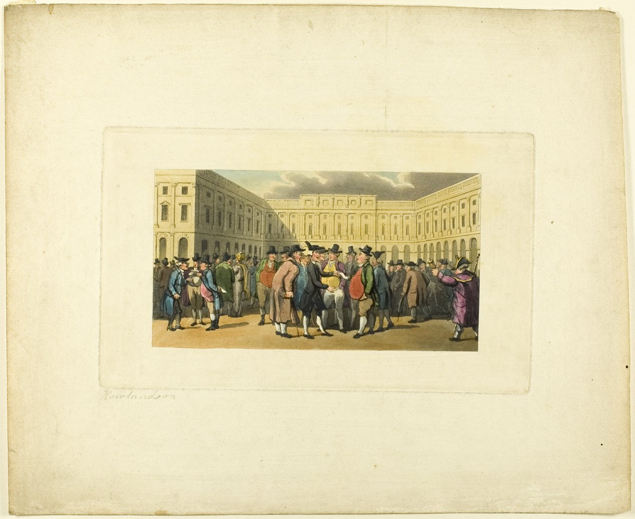 Doctor Syntax v Liverpoolu, z The Tour of Doctor Syntax od Thomas Rowlandson