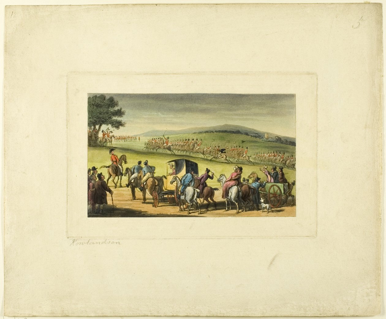 Doctor Syntax v recenzi, z The Tour of Doctor Syntax od Thomas Rowlandson