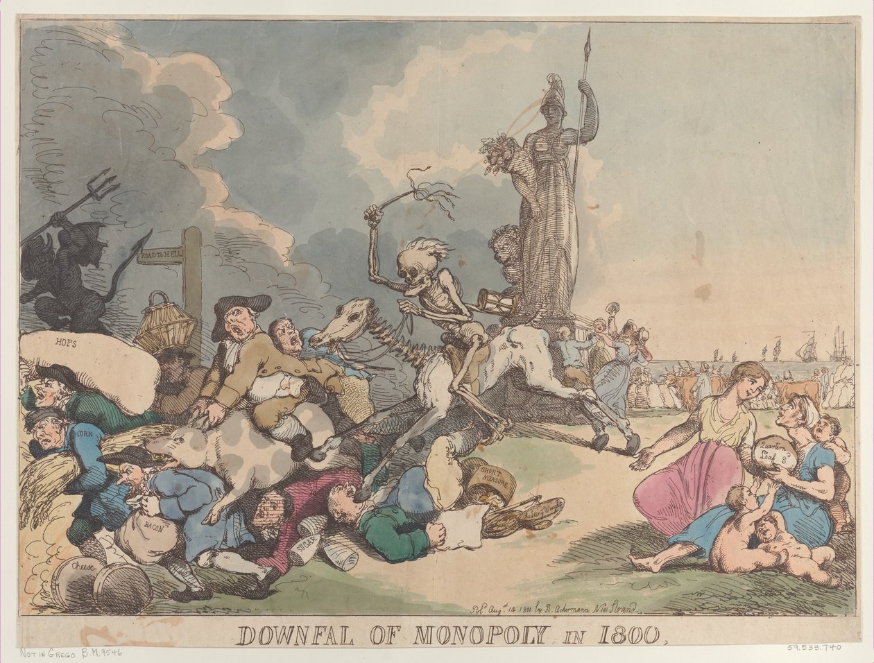 Pád monopolu v roce 1800, 14. srpna 1800, 14. srpna 1800. od Thomas Rowlandson