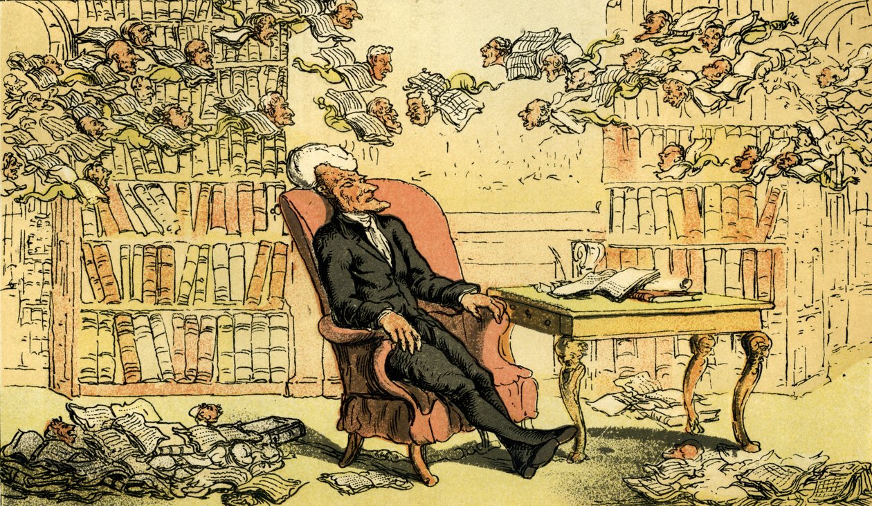 "Dr Syntax - lékařův sen" od Thomas Rowlandson
